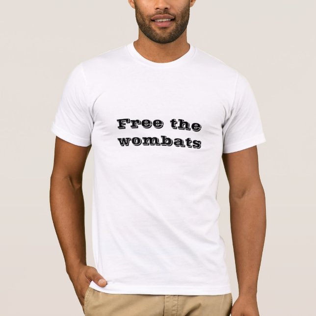 Camiseta Livre o t-shirt de Wombats (Frente)
