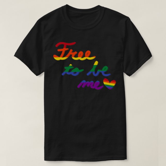 Camiseta Livre para ser eu Gay (Frente do Design)