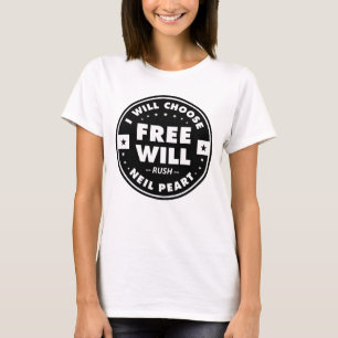 Camiseta Livre vontade, citação motivadora