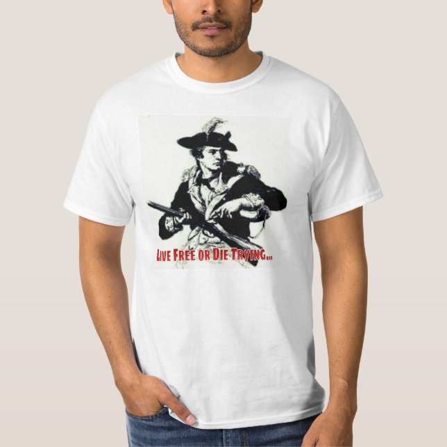 Camiseta Livres vivos ou morrem tentar (Frente)