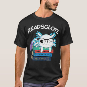 Camiseta Livresolotl Leia Livro Axolotl Humoroso Peixe Leit