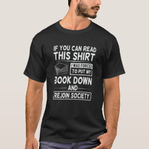 Camiseta Livro Abaixo E Reingressar No Livro Da Sociedade E