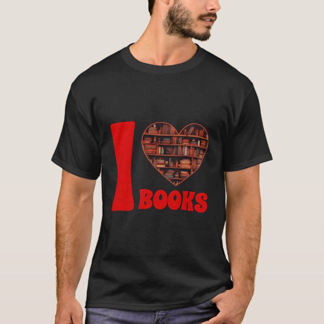 Camiseta Livro Amava Livros, Livros, Biblioteca de Leitura  (Frente)