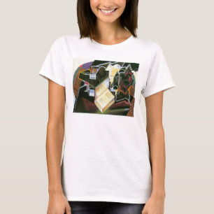 Camiseta Livro, cachimbo e óculos, Juan Gris, Cubismo Vinta