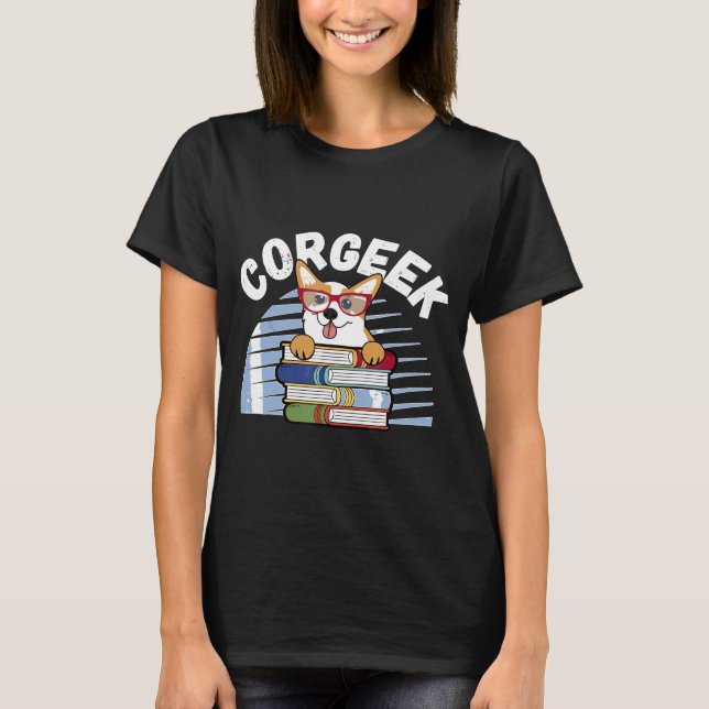 Camiseta Livro Corgeek do Geek Corgi (Frente)