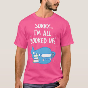 Camiseta Livro Cujo Livro Amadurece Estilo Kawaii Avião Pun