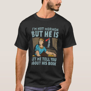 Camiseta Livro da Igreja Mórmon Missionária LDS Não sou Mor