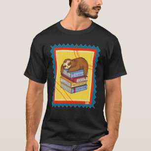 Camiseta Livro da Preguiça Selo Postal Dormindo