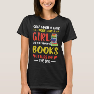 Camiseta Livro de Biblioteca Era Uma Vez Uma Rapariga Adora