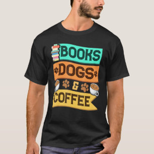 Camiseta Livro De Cães E Café Loja De Animais
