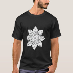 Camiseta Livro de Colorir Flor