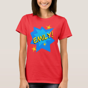 Camiseta Livro de Comédia de Nome Personalizado
