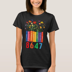 Camiseta Livro de Direitos Iguais Flor Trump Direitos das M