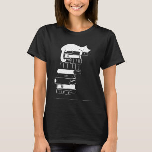 Camiseta Livro de Gatos do Sono Repetir Livro de Gatos Livr