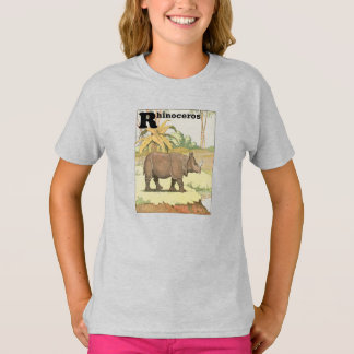 Camiseta Livro de Histórias do Rinoceronte, Alfabeto
