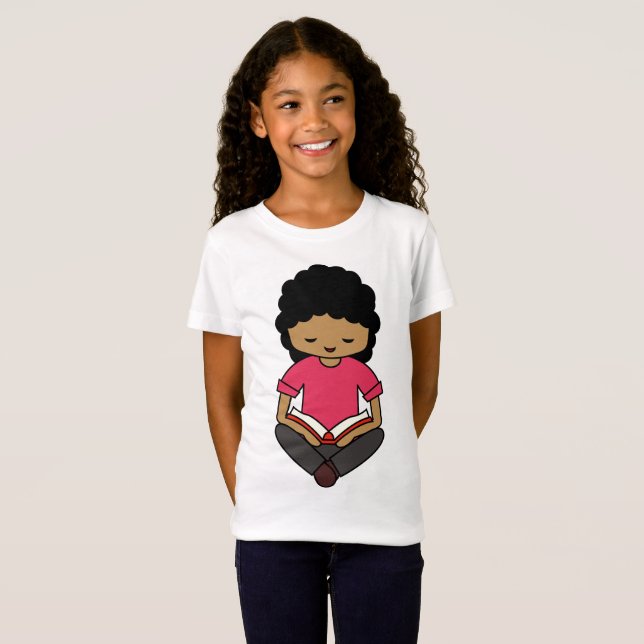 Camiseta Livro de Leitura de Meninas (Frente Completa)