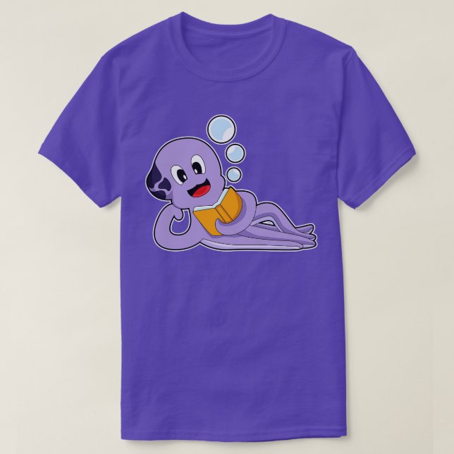 Camiseta Livro de Leitura de Octopus (Frente do Design)