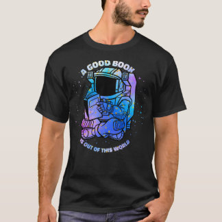 Camiseta Livro De Leitura Do Astronauta No Espaço