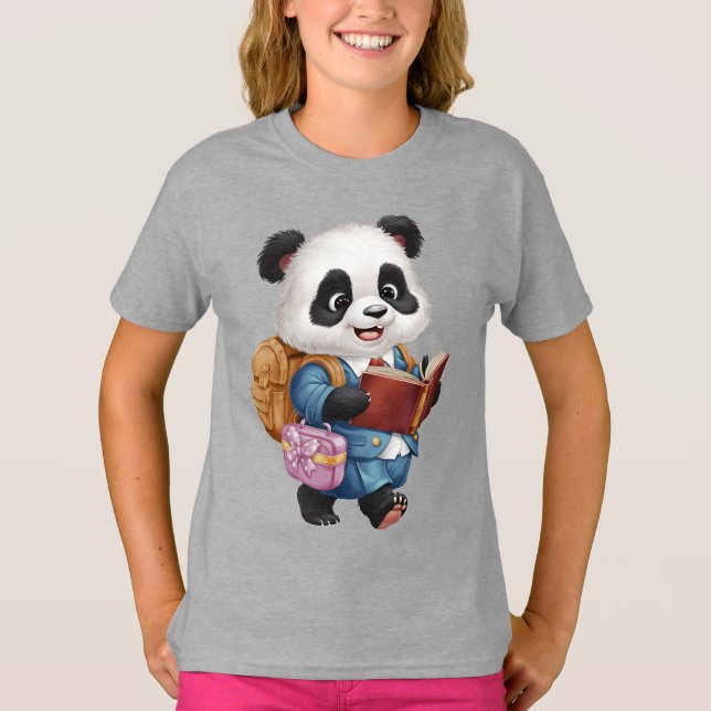 Camiseta Livro de leitura do urso bonito (Frente)