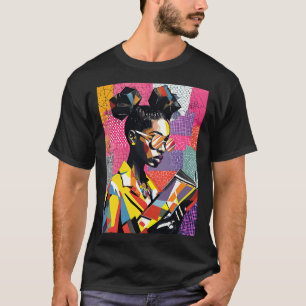 Camiseta Livro de Leitura Educativa sobre História Negra Ge