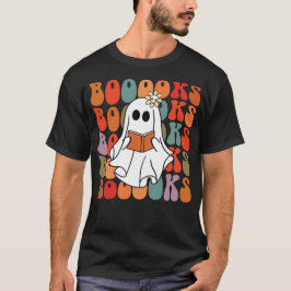 Camiseta Livro de Leitura Fantasma Halloween Divertido