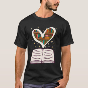 Camiseta Livro de livros encadernado e leitura 1