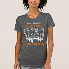 Camiseta livro de Ortografia personalizado, trata-me bem en