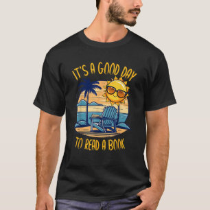 Camiseta Livro de Praia — Leitura de Sun Tropical Ocean Boo