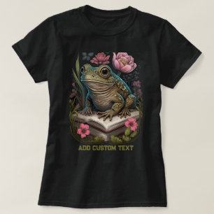 Camiseta Livro de Rã Antiga Floresta de Flores Silvestres A