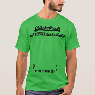 Camiseta livro de visitas da festa JGA presente engraçado d