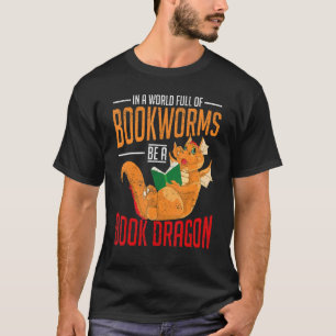 Camiseta Livro do Dragão da Biblioteca Fantasia Animal Read