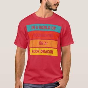 Camiseta Livro Dragão Design Bibliotecário Amantes 84