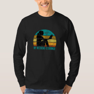 Camiseta Livro E Leitor Meu Fim De Semana Está Tudo Reserva