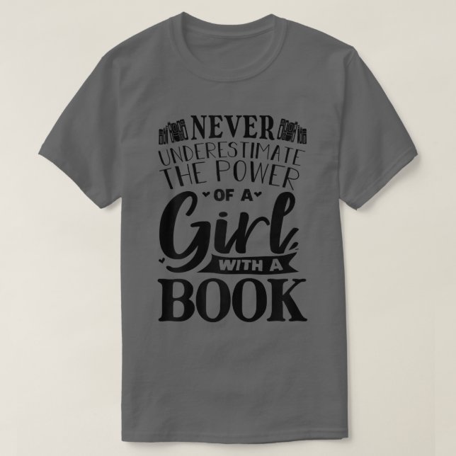 Camiseta Livro Engraçado Lendo Gráfico Mulheres Meninas Liv (Frente do Design)