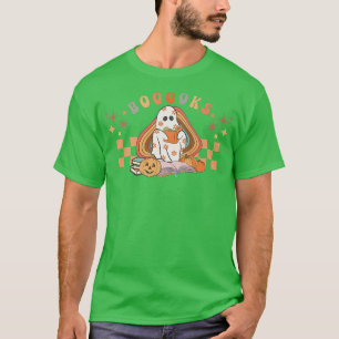 Camiseta Livro Fantasma Bonito A Ler O Professor De Hallowe