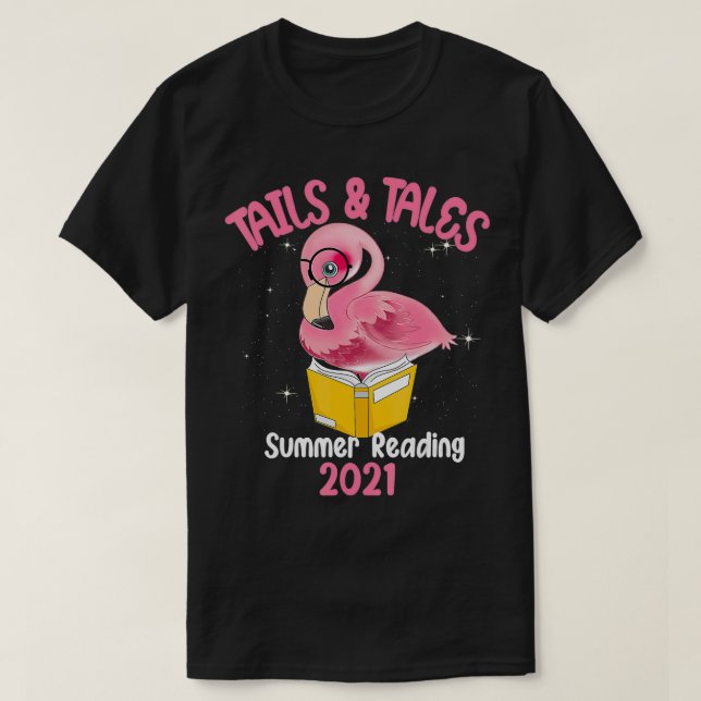 Camiseta Livro Flamingo 2021, Leitura De Trilhas E Tales (Frente do Design)