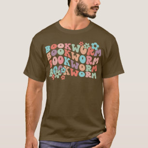 Camiseta Livro Floral Retro Livro Bibliotecário Lover Funny