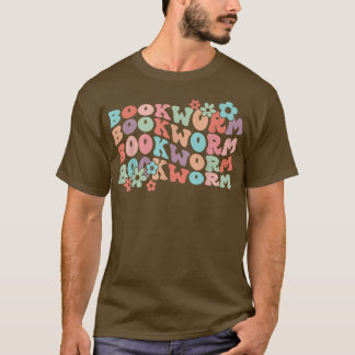 Camiseta Livro Floral Retro Livro Bibliotecário Lover Funny