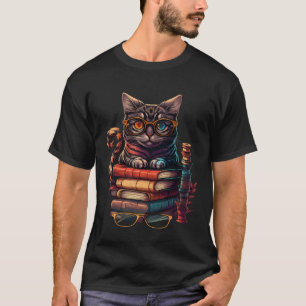 Camiseta Livro Gentilador de Gato e Livros