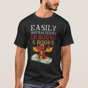 Camiseta Livro Leitura Fantasia Livro Drago