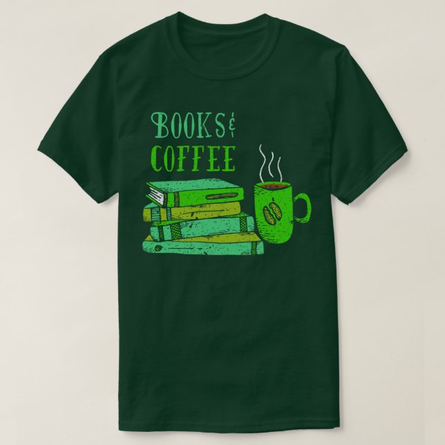 Camiseta Livro Livros Café Livro Café (Frente do Design)