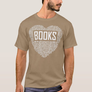 Camiseta Livro Lover Heart Gift Bookworm Oferece Leitura de
