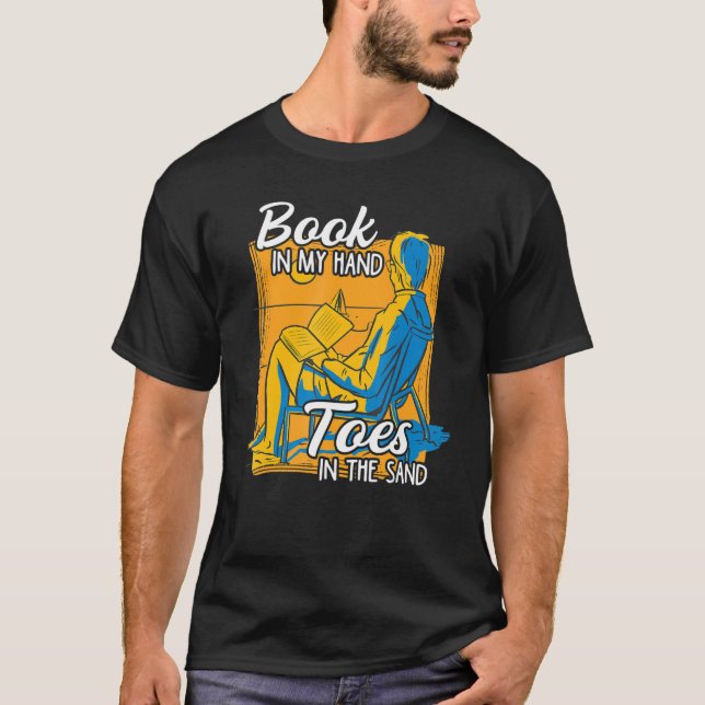 Camiseta Livro Na Minha Mão Dedos Na Leitura De Férias De A (Frente)