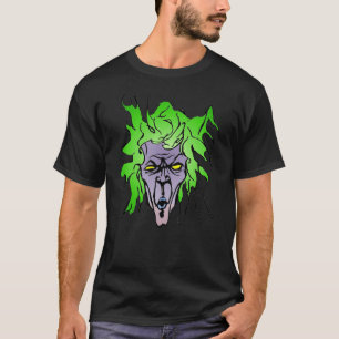 Camiseta Livro Verde de Hair com Villain com Pele Roxa