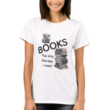 Camiseta Livros A Única Terapia Que Preciso | Cami