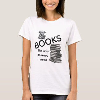 Camiseta Livros A Única Terapia Que Preciso | Cami