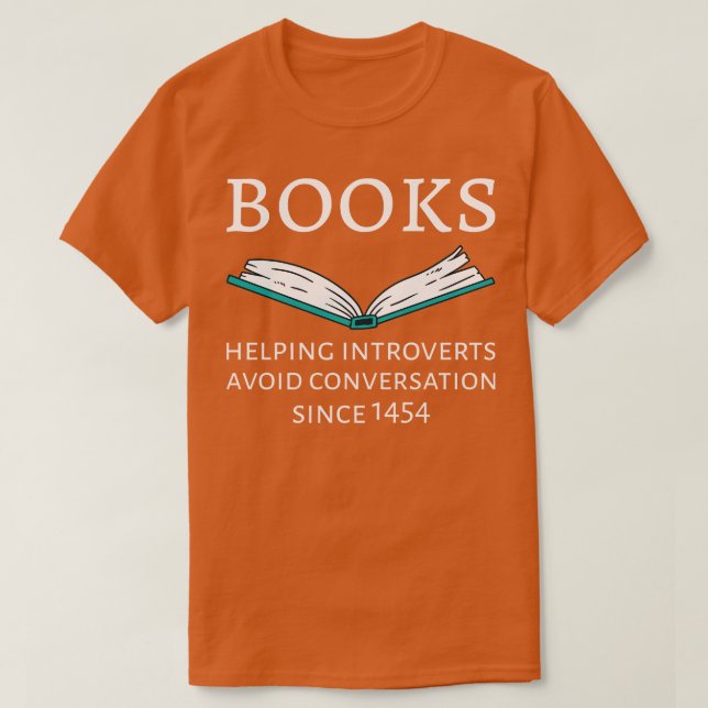 Camiseta Livros Ajudando Introdutores A Evitar Conversações (Frente do Design)