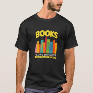 Camiseta Livros Ajudando Introdutores A Evitar Conversações