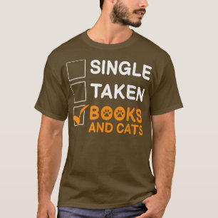 Camiseta Livros Aken De solteiro E Catálogos De Gatos
