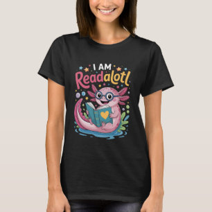 Camiseta Livros Axolotl Eu Sou Livreslendo Minhoca de Livro